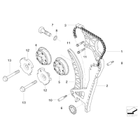 Łańcuch rozrządu BMW E60 E61 E63 E65 E70 E87 X1 X5 X6 E81 E90 F01 F07 F10 F30 F25 - 11317584084