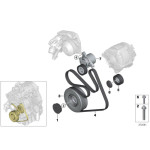 Rolka paska wielorowkowego BMW F10 F11 F15 X5 F20 F21 F23 F30 F31 G01 G11 G30 - 11287649968