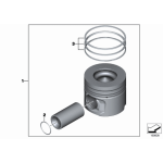 Kpl. pierścieni tłokowych BMW E70N E71 E90N F01 F07 F10 30dX 40dX 325d 330d 730d 740d 530d 535d 525d N57 - 11257811793