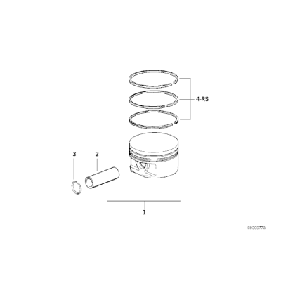 Pierścienie tłokowe BMW E30 E28 E34 - 11251713192