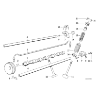 Wałek rozrządu BMW E30 325i 325ix M20 - 11311706655