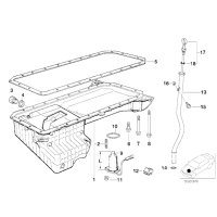 Czujnik poziomu oleju BMW E39 525td 525tds E38 725tds M51 - 12617508001