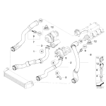 Uszczelka kształtowa przewodu powietrza doładowującego BMW E65 740d 745d - 11617789170