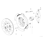 Sprzęgło zestaw BMW E30 325 E34 325 - 21211223102