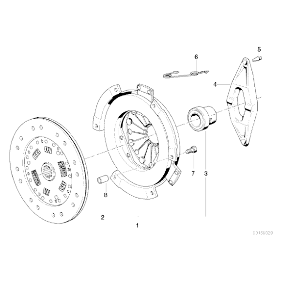 Sprzęgło zestaw BMW E30 325 E34 325 - 21211223102
