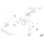 Uszczelka przewodu doładowującego BMW E46 E60 E65 E83 E87 E90 325d 330d 318d 118d 120d 730d 520d 535d 530d - 11617790547