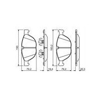 KLOCKI HAM. BMW P. E70/E71 X5/X6 07-