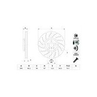 TARCZA HAM. BMW P. 5/6/7/8/X5/X6 1,6-4,4 15- LE
