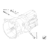 Zaślepka skrzyni biegów BMW E32 E34 E36 E38 E39 E53 X5 E60 E63 E83 X3 E87 E90 F10 F11 F12 - 23311224825