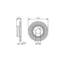 TARCZA HAM. BMW P. 5 3,0 03-10 POWLEKANE