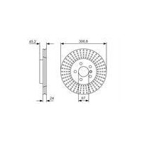 TARCZA HAM. BMW P. 2/X1 1,5-2,0 14- POWLEKANE