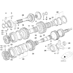 Pierścień zabezpieczający BMW E32 E34 E36 E38 E39 E46 E53 Z3 - 23211224926