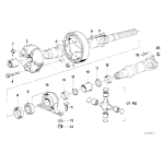 Podpora wału BMW E30 316 318 320 323 325 prod do 09/1987r. - 26121225152
