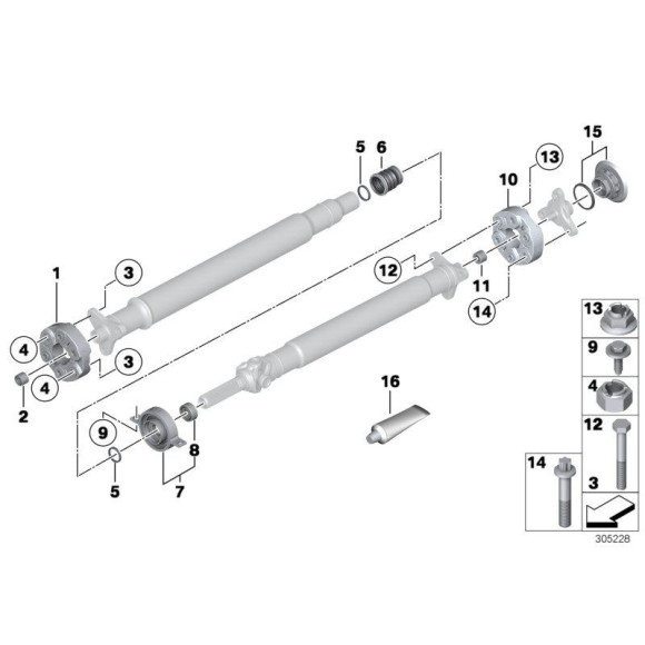 Przegub elast. wału BMW E30 E36 E34 E46 E90 E87 - 26111225624