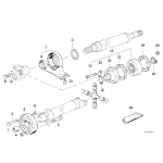 Podpora wału BMW E34 E32 740i 750i 540i  - 26121226657