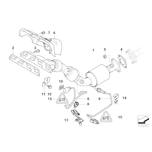 11621174968 Uszczelka kol. wydechowego MINI Cooper One 1,6i 1,4i Coupe Cooper S - 11621174968 - Części oryginalne BMW Łódź | Sklep internetowy BMW