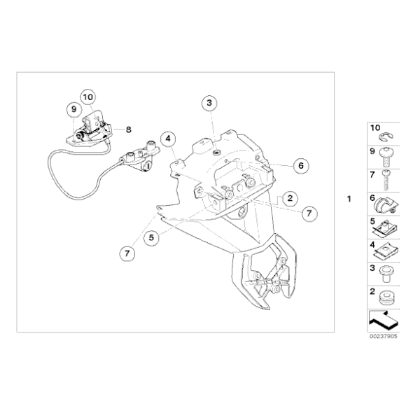Końcówka gumowa zaw. przód BMW K27 K30 K40 K41 K42 K43 K44 K46 K47 K52 K61 R21 - 31421235615