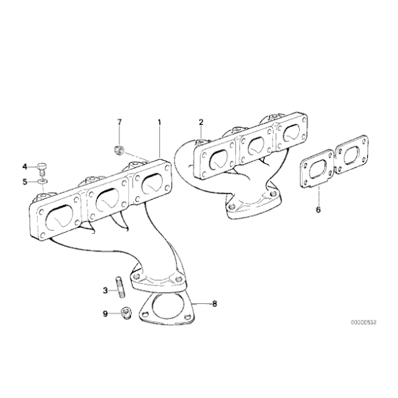 11621728983 Uszczelka kolektora wydechowego BMW E30 E34 E36 318i 318is 520i 525i 320i 325i M42 M44 M50 - 11621728983 - Części oryginalne BMW Łódź | Sklep internetowy BMW