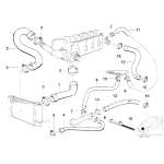 Przewód elastyczny układu chłodzenia BMW E34 E36 518i 318i 316i 318is M43 M42 - 11531247915
