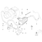 Zbiornik podciśnieniowy BMW E38 E39 E46 X5 E60 E90 730d 520d 530d 525d 318d 320d 330d 535d 135i 335i - 11652247620