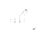 Osłona lusterka BMW K21 K22 K23 K25 K27 K50 K51 K80 K81 - 51167698437