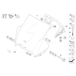 Dźwigar reflektora BMW R25 R255 R1200 GS - 46637702712