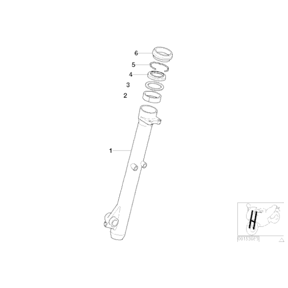 Pierścień uszczelniający widelca BMW K71 K73 F800GT F800ST F800R - 31427702837