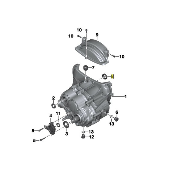 Pierścień uszczelniający zimering BMW K21 K1200 R1200 R900 R850 R1150 R21 R25 K41 K30 K26 K25 - 23127705086