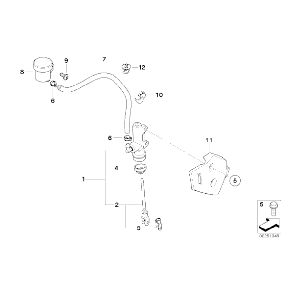 Zbiornik wyrównawczy BMW K70 K72 K75 F700GS F650GS F800GS - 34217706055