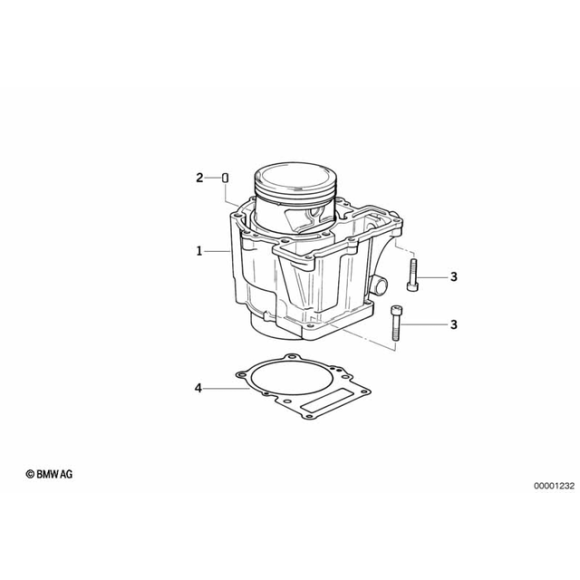 Uszczelka podstawy cylindra BMW E169 K14 K15 R13 R131 F650 G650 - 11117706497