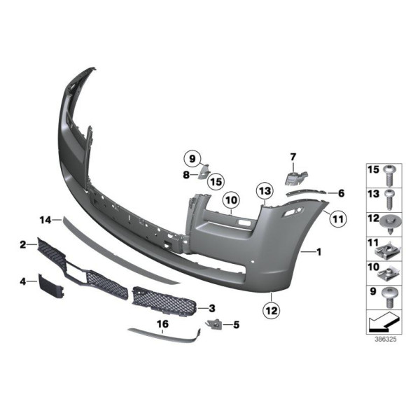 Śruba  BMW E71 K02 K03 K21 K22 K23 K25 K27 K46 K47 K48 K52 K54 K61 K70 K71 - 51117707528