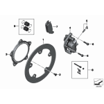 Śruba torx hamulca tył BMW K08 K09 K17 K18 K19 K21 K22 K23 K25 K255 K26 K27 K28 K29 K32 K40 K50 K61 K70 K80 - 33177709205