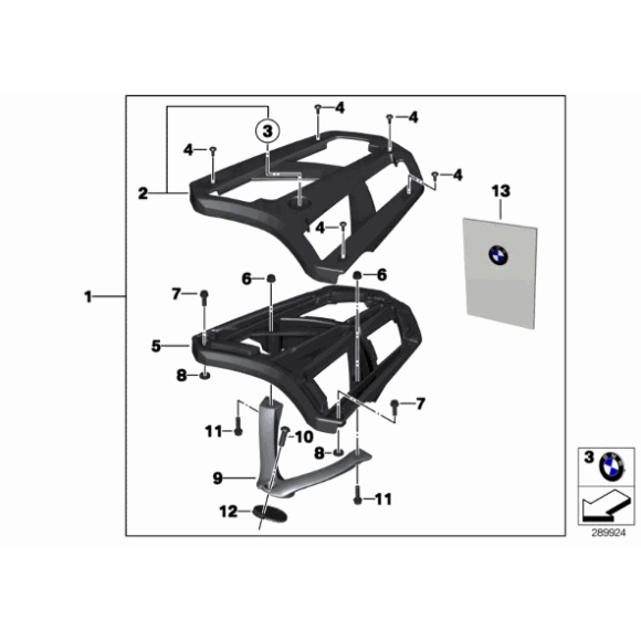 Śruba z łbem soczewkowym BMW K14 K19 K25 K26 K27 K28 K29 K30 K40 K41 K43 K44 R13 R22 R28 - 36317709543