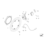 Tarcza hamulcowa z nitami BMW K25 K26 K27 K28 K29 K71 K73 R1200 R900 F800 - 34117711428