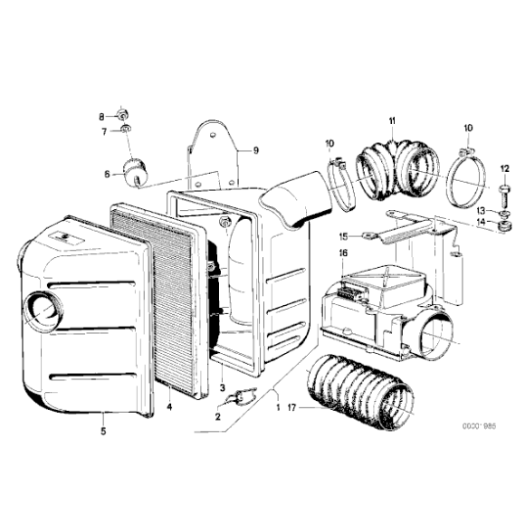 13711260372 Osłona gumowa BMW E12 E23 E24 E9 528i 535i 728i 733i 735i 732i 628CSi 630CSi 633CSi 635CSi M30 - 13711260372 - Części oryginalne BMW Łódź | Sklep internetowy BMW