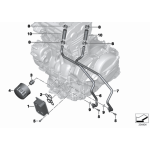 Filtr oleju czarny BMW K70 K71 K72 K73 K75 F700 F800 - 11427719357