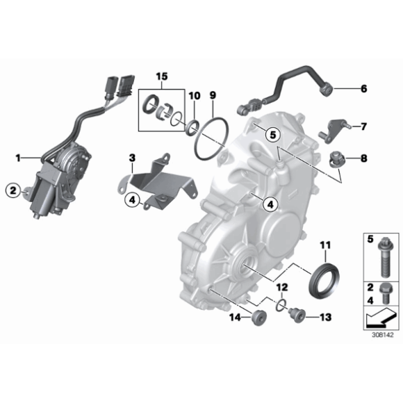 Śruba zamykająca z magnesem BMW I01 i3 K02 K40 K43 K44 K61 - 11137720999