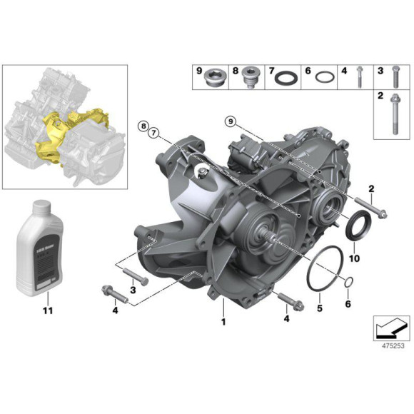Śruba zamykająca z magnesem BMW I01 i3 K02 K40 K43 K44 K61 - 11137720999