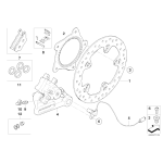 Komplet klocków hamulcowych tył BMW K42 K46 K47 K67 K70 K72 K75 K80 K81 K82 R131 R134 - 34217722884