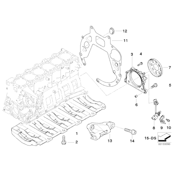 11147792944 Pokrywa skrzyni korbowej cylindrów BMW E53 E60 E61 E63 E64 E65 E70 E71 E83 E90 E91 E92 E93 - 11147792944 - Części oryginalne BMW Łódź | Sklep internetowy BMW