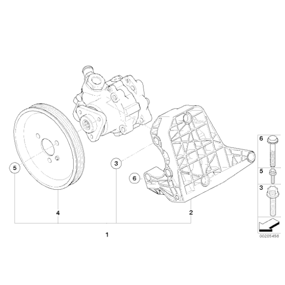 Koło pasowe BMW E90 E91 E92 E93 325 330d 330xd M57N2 - 32427793983