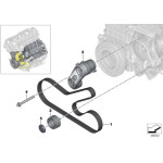11287795159 Osłonka napędu pasowego klimatyzacji BMW E60 E70 E81 E88 E90 F01 F07 F10 F15 F20 F30 F85 F97 G12 - 11287795159 - Części oryginalne BMW Łódź | Sklep internetowy BMW