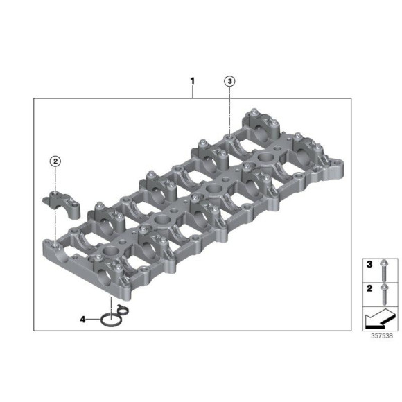 11317797511 Obudowa mocująca łoże wałków BMW E60 E81 E83 E84 E90 E91 F10 F11 F15 F20 F21 F30 F31 F36 MINI R55 R56 R57 R58 R60 - 11317797511 - Części oryginalne BMW Łódź | Sklep internetowy BMW
