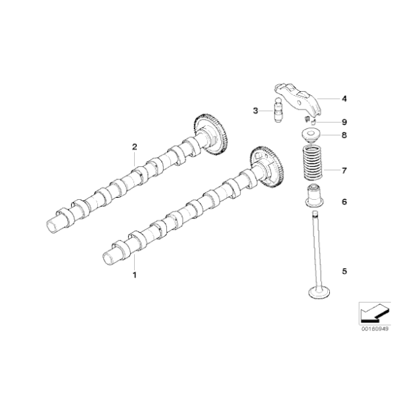 Zawór ssący BMW E60 E70 E71 E81 E83 E84 E90 F01 F07 F10 F12 F15 F20 F25 X3 F30 F45 MINI G05 G01 G11 G20 G30 - 11127797711
