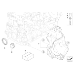 Pokrywka brok BMW E60 E81 E83 E90 F10 F15 F20 F30 F25 F45 F48 MINI G01 G05 G20 G30 G31 - 11117797932