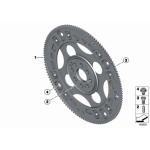 Śruba koła zamachowego BMW E60 E71 E81 E84 E90 F01 F10 F12 F15 F20 F30 F45 F48 MINI G01 G30 - 11227797966
