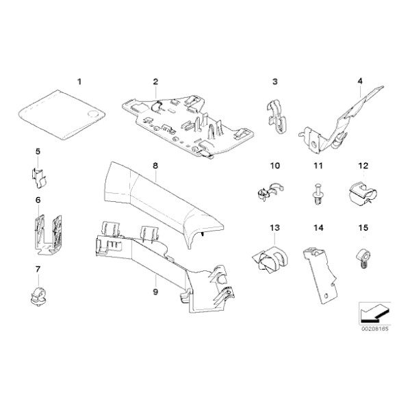 12517799471 Płyta mocująca BMW E60 E61 E65 E83 X3 E90 E91 E92 E93 - 12517799471 - Części oryginalne BMW Łódź | Sklep internetowy BMW