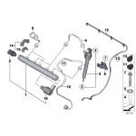 Przewód przelewowy BMW E81 E84 X1 E90 F20 F21 F30 F31 F36 MINI R56 R57 R58 R59 R60 R61 - 13537800673
