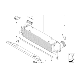 Chłodnica powietrza doładowującego intercooler BMW X1 E84 E90 E91 E92 335d 25dX - 17517800682