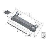 Chłodnica powietrza doładowującego intercooler BMW X1 E84 E90 E91 E92 335d 25dX - 17517800682